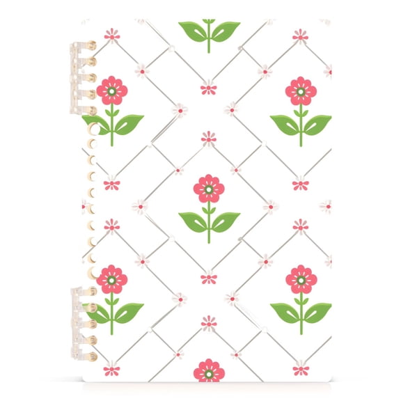 joogoo Spiral Journal Notebook Cute Flower College Ruled Notebooks 8.3" x 5.7" 1 PC