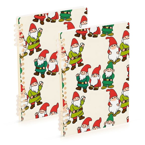 joogoo Spiral Journal Notebook Cute Gnomes College Ruled Notebooks 8.3" x 5.7" 2 PCs