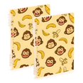 thumbnail image 1 of joogoo Spiral Journal Notebook Cute Monkey Banana College Ruled Notebooks 8.3" x 5.7" 2 PCs, 1 of 8