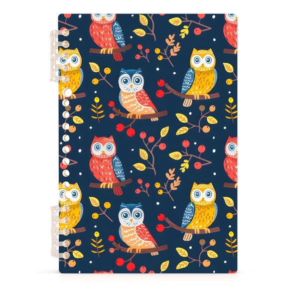 joogoo Spiral Journal Notebook Cute Owls on Branch College Ruled Notebooks 8.3" x 5.7" 1 PC