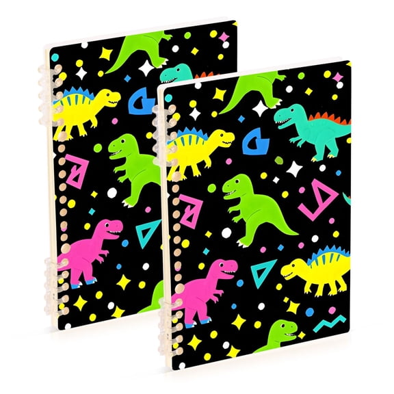 joogoo Spiral Journal Notebook Dinosaur College Ruled Notebooks 8.3" x 5.7" 2 PCs