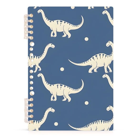 joogoo Spiral Journal Notebook Dinosaur Silhouettes Blue College Ruled Notebooks 8.3" x 5.7" 1 PC