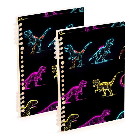 joogoo Spiral Journal Notebook Dinosaur-a3 College Ruled Notebooks 8.3" x 5.7" 2 PCs
