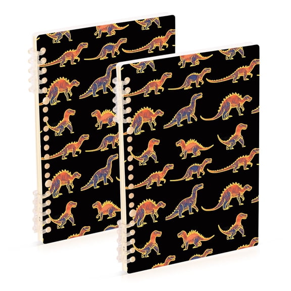 joogoo Spiral Journal Notebook Dinosaurs College Ruled Notebooks 8.3" x 5.7" 2 PCs