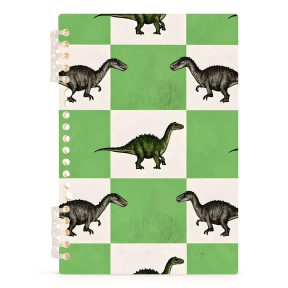 joogoo Spiral Journal Notebook Dinosaurs in Checkered College Ruled Notebooks 8.3" x 5.7" 1 PC