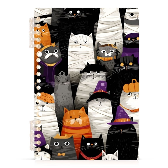 joogoo Spiral Journal Notebook Doodle Cat Cute College Ruled Notebooks 8.3" x 5.7" 1 PC