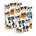 thumbnail image 1 of joogoo Spiral Journal Notebook Doodle Dogs in Sunglasses College Ruled Notebooks 8.3" x 5.7" 2 PCs, 1 of 8