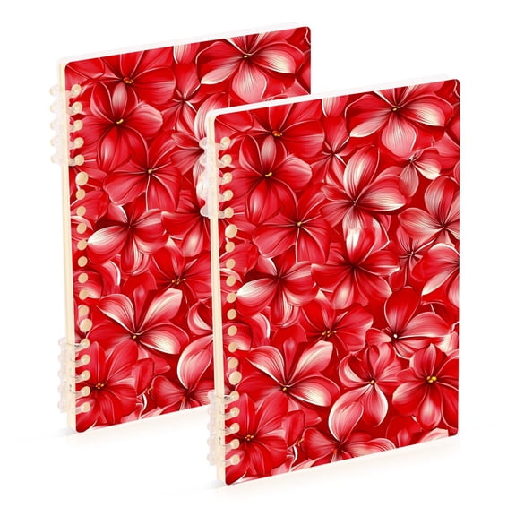 joogoo Spiral Journal Notebook Elegant Tropical Floral-a3 College Ruled Notebooks 8.3" x 5.7" 2 PCs