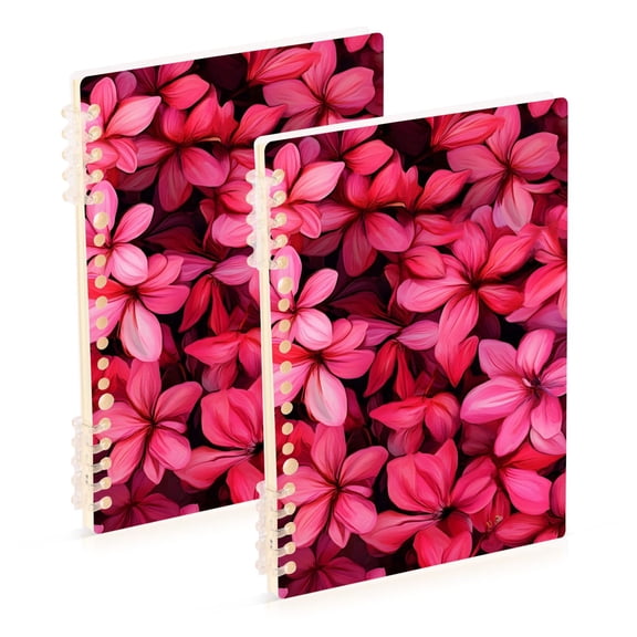 joogoo Spiral Journal Notebook Elegant Tropical Floral-a5 College Ruled Notebooks 8.3" x 5.7" 2 PCs