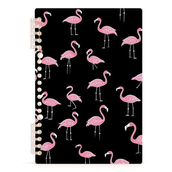 joogoo Spiral Journal Notebook Flamingo Black-h1 College Ruled Notebooks 8.3" x 5.7" 1 PC