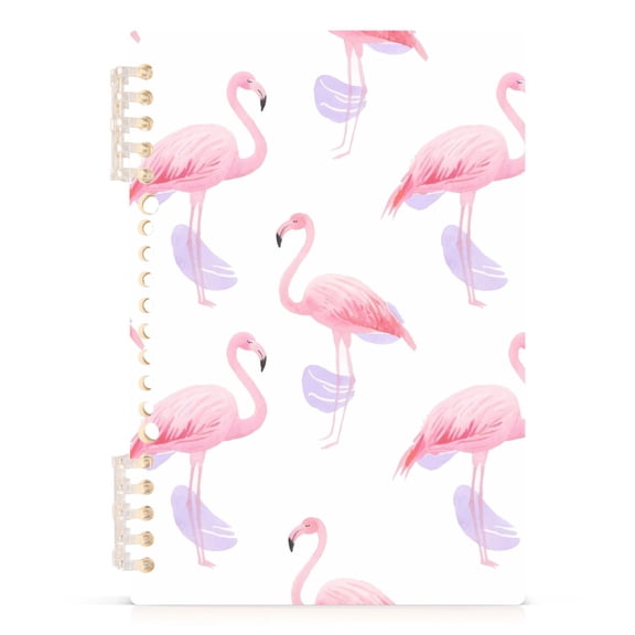 joogoo Spiral Journal Notebook Flamingos Watercolor College Ruled Notebooks 8.3" x 5.7" 1 PC