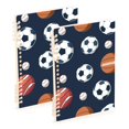 thumbnail image 1 of joogoo Spiral Journal Notebook Football Baseball College Ruled Notebooks 8.3" x 5.7" 2 PCs, 1 of 8