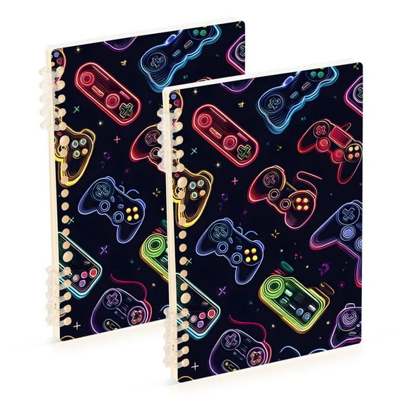 joogoo Spiral Journal Notebook Game Controller College Ruled Notebooks 8.3" x 5.7" 2 PCs