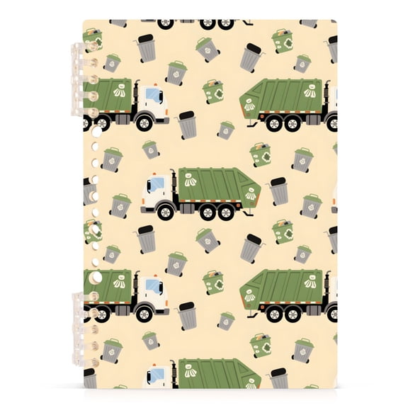 joogoo Spiral Journal Notebook Garbage Trucks College Ruled Notebooks 8.3" x 5.7" 1 PC