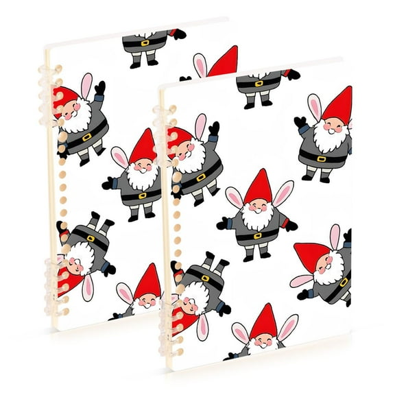 joogoo Spiral Journal Notebook Gnomes with Hat College Ruled Notebooks 8.3" x 5.7" 2 PCs