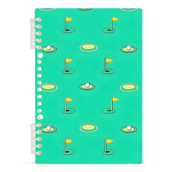 joogoo Spiral Journal Notebook Golf Balls College Ruled Notebooks 8.3" x 5.7" 1 PC