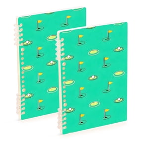 joogoo Spiral Journal Notebook Golf Balls College Ruled Notebooks 8.3" x 5.7" 2 PCs