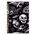 thumbnail image 1 of joogoo Spiral Journal Notebook Goth Skeletons College Ruled Notebooks 8.3" x 5.7" 1 PC, 1 of 8