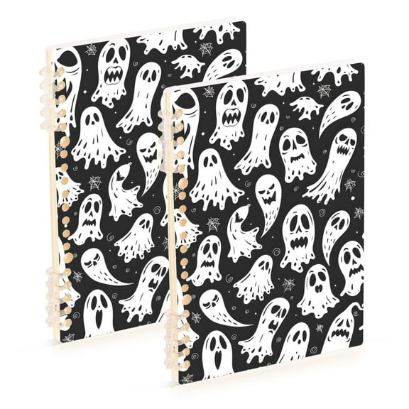 joogoo Spiral Journal Notebook Halloween Devils College Ruled Notebooks 8.3" x 5.7" 2 PCs
