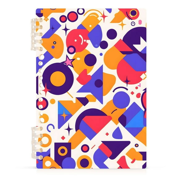 joogoo Spiral Journal Notebook Irregular Geometric Shape College Ruled Notebooks 8.3" x 5.7" 1 PC