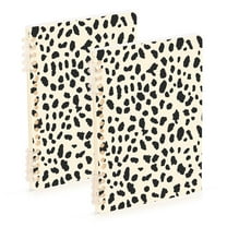 joogoo Spiral Journal Notebook Leopard Beige College Ruled Notebooks 8.3" x 5.7" 2 PCs