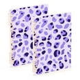 thumbnail image 1 of joogoo Spiral Journal Notebook Leopard Purple-a1 College Ruled Notebooks 8.3" x 5.7" 2 PCs, 1 of 8