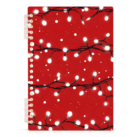 joogoo Spiral Journal Notebook Lights in Christmas College Ruled Notebooks 8.3" x 5.7" 1 PC