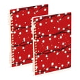 thumbnail image 1 of joogoo Spiral Journal Notebook Lights in Christmas College Ruled Notebooks 8.3" x 5.7" 2 PCs, 1 of 8