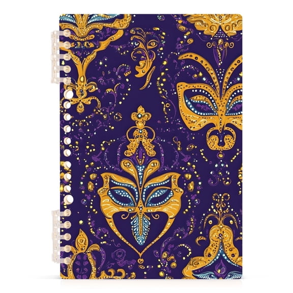 joogoo Spiral Journal Notebook Mardi Gras College Ruled Notebooks 8.3" x 5.7" 1 PC