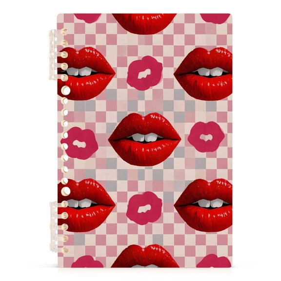 joogoo Spiral Journal Notebook Mouth on Checkered College Ruled Notebooks 8.3" x 5.7" 1 PC