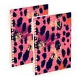 thumbnail image 1 of joogoo Spiral Journal Notebook Pink Leopard Print College Ruled Notebooks 8.3" x 5.7" 2 PCs, 1 of 1