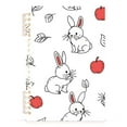 thumbnail image 1 of joogoo Spiral Journal Notebook Rabbit and Apple Hand Draw College Ruled Notebooks 8.3" x 5.7" 1 PC, 1 of 8
