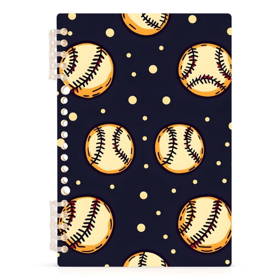 joogoo Spiral Journal Notebook Retro Baseball College Ruled Notebooks 8.3" x 5.7" 1 PC