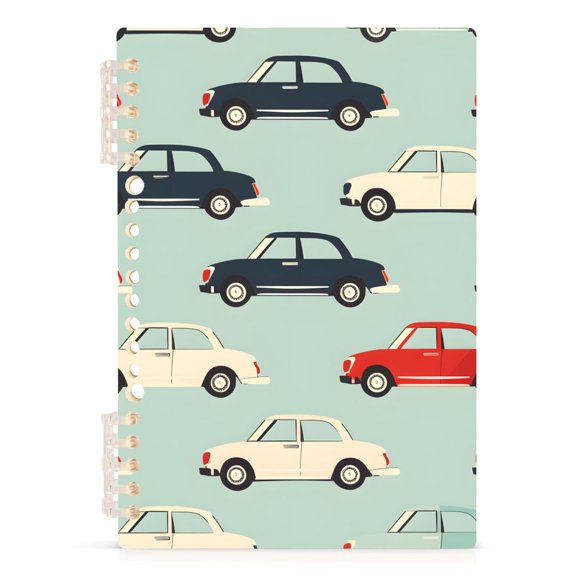 joogoo Spiral Journal Notebook Retro Cars College Ruled Notebooks 8.3" x 5.7" 1 PC