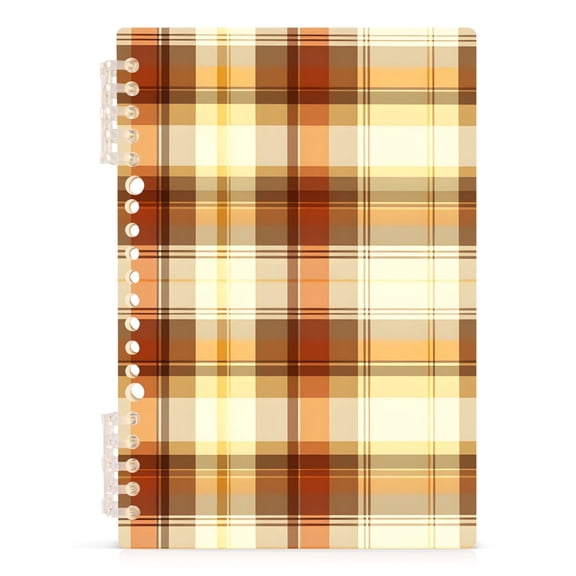 joogoo Spiral Journal Notebook Retro Checkered Plaid College Ruled Notebooks 8.3" x 5.7" 1 PC
