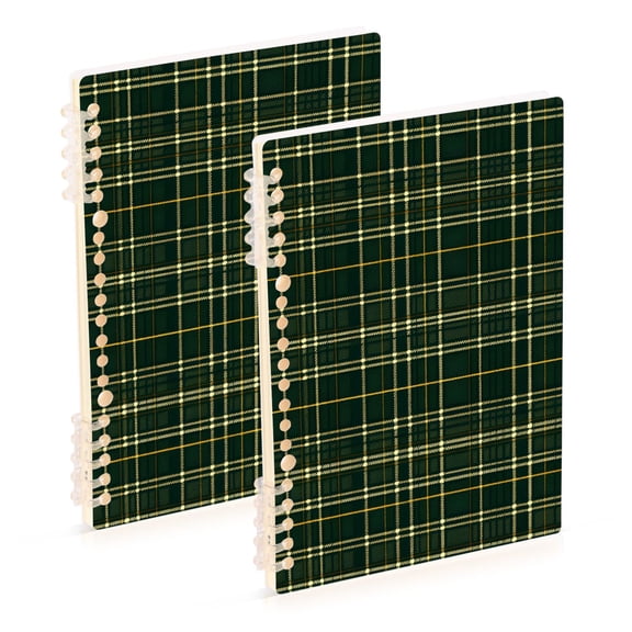 joogoo Spiral Journal Notebook Retro Checkered-a3 College Ruled Notebooks 8.3" x 5.7" 2 PCs