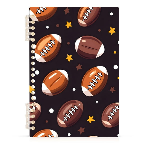 joogoo Spiral Journal Notebook Rugby Football Stars College Ruled Notebooks 8.3" x 5.7" 1 PC