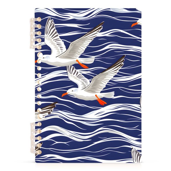 joogoo Spiral Journal Notebook Seagull on Wave College Ruled Notebooks 8.3" x 5.7" 1 PC