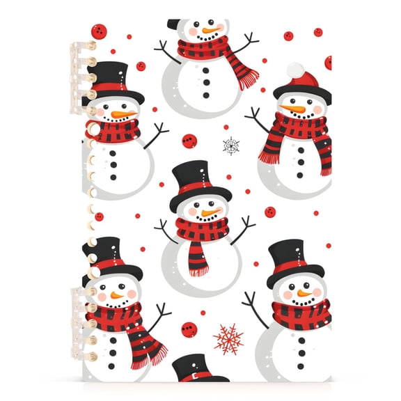 joogoo Spiral Journal Notebook Snowman on White College Ruled Notebooks 8.3" x 5.7" 1 PC