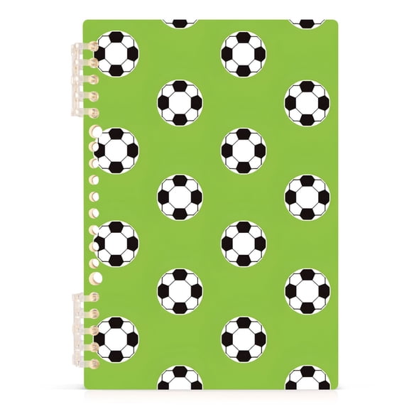 joogoo Spiral Journal Notebook Soccer Balls-z1 College Ruled Notebooks 8.3" x 5.7" 1 PC