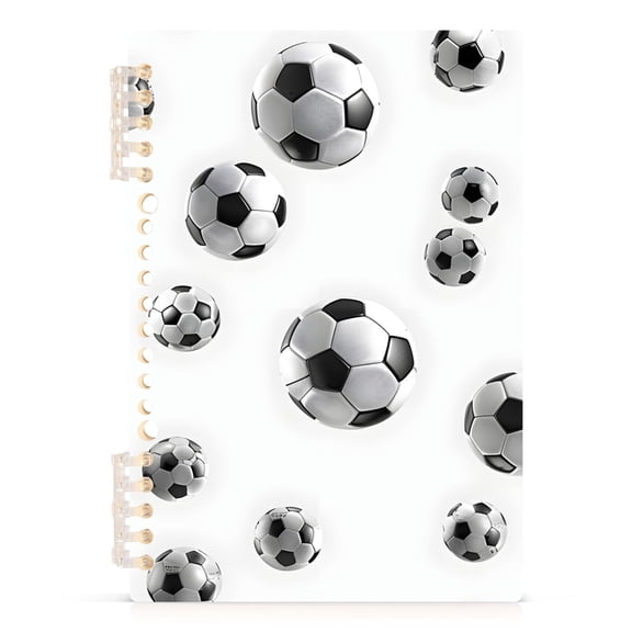 joogoo Spiral Journal Notebook Soccer Football College Ruled Notebooks 8.3" x 5.7" 1 PC