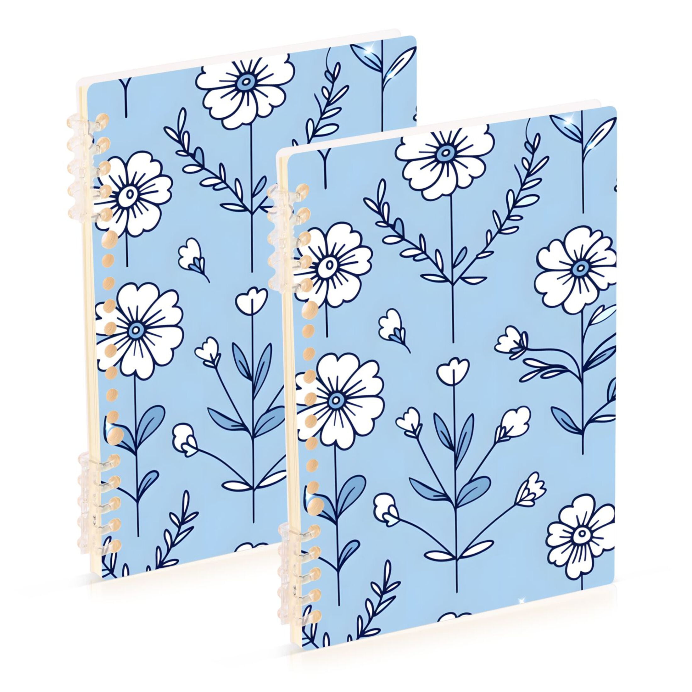 joogoo Spiral Journal Notebook Spring Flowers College Ruled Notebooks 8 ...