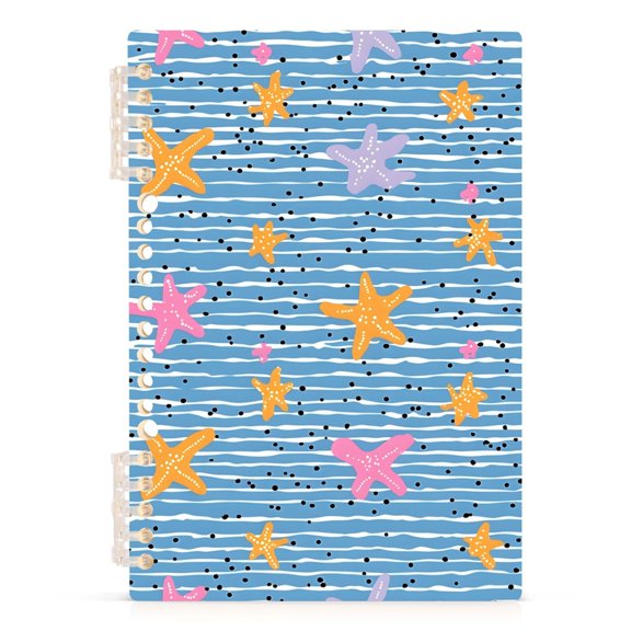 joogoo Spiral Journal Notebook Starfish on Wave College Ruled Notebooks 8.3" x 5.7" 1 PC