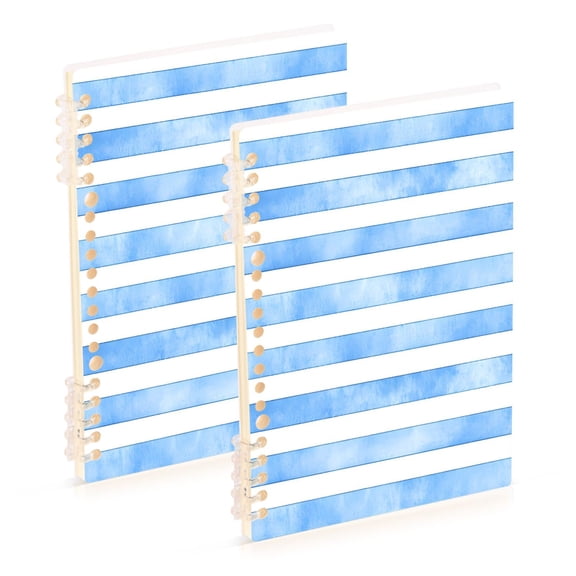 joogoo Spiral Journal Notebook Stripes Tie Dye College Ruled Notebooks 8.3" x 5.7" 2 PCs