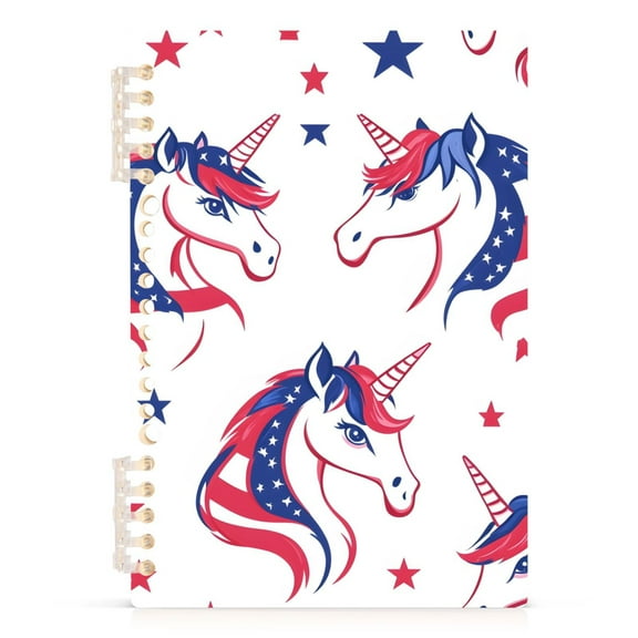 joogoo Spiral Journal Notebook Unicorns Stars College Ruled Notebooks 8.3" x 5.7" 1 PC