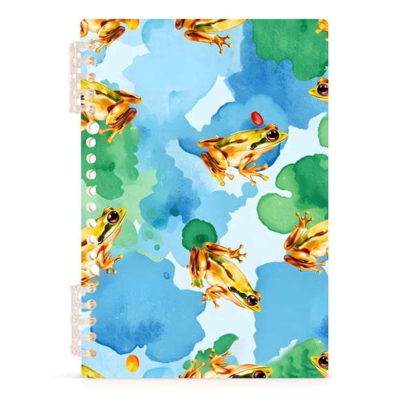 joogoo Spiral Journal Notebook Watercolor Frogs College Ruled Notebooks 8.3" x 5.7" 1 PC