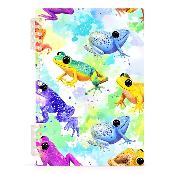 joogoo Spiral Journal Notebook Watercolor Frogs College Ruled Notebooks 8.3" x 5.7" 1 PC