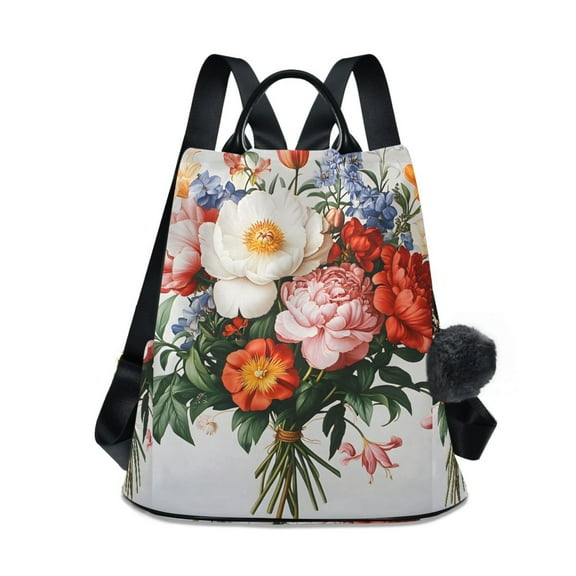 joogoo Spring Flowers Backpack Purse for Women Anti Theft Fashion Daypack Shoulder Bag