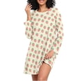 thumbnail image 1 of joogoo Strawberry Cute Women's Long Sleeve Nightgown Sleepwear XL, 1 of 8