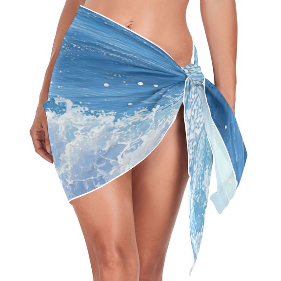 joogoo Summer Ocean Women's Beach Sarong Bathing Suit Wrap Swimwear Cover Ups S